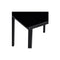Garden Dining Table Black 80 X 80 X 74 Cm Steel And Glass