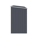 Garden Firewood Shed Anthracite 245X98X159 Cm Galvanised Steel