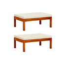 Garden Footrests 2 Pcs Solid Acacia Wood