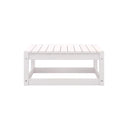 Garden Footstool 70 X 70 X 30 Cm White Solid Pinewood