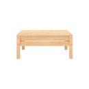 Garden Footstool Solid Pinewood