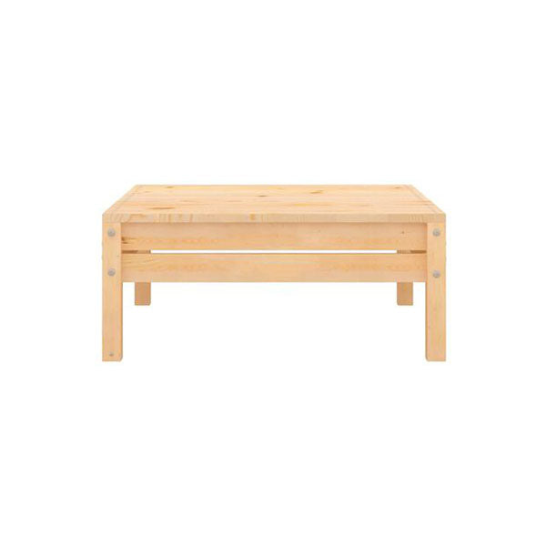 Garden Footstool Solid Pinewood