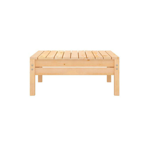 Garden Footstool Solid Pinewood