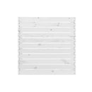Garden Footstool White Solid Pinewood