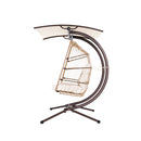 Garden Lounge Hanging Swing Chair Egg Hammock Stand Rattan Wicker