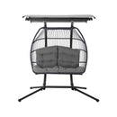 Garden Lounge Hanging Swing Chair Egg Hammock Stand Rattan Wicker