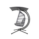 Garden Lounge Hanging Swing Chair Egg Hammock Stand Rattan Wicker