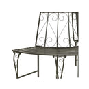 Garden Half Round Tree Bench 160 Cm Steel