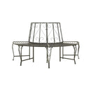 Garden Half Round Tree Bench 160 Cm Steel