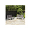 Garden Lounge Benches With Cushions 2 Pcs Plastic White
