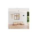 Garden Lounge Set 6 Piece Solid Pinewood