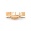 Garden Lounge Set Solid Pinewood 5 Pieces
