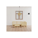 Garden Lounge Set Solid Pinewood 5 Pieces