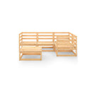 Garden Lounge Set Solid Pinewood 5 Pieces