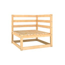 Garden Lounge Set Solid Pinewood 5 Pieces