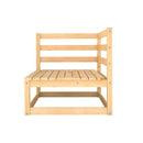 Garden Lounge Set Solid Pinewood 5 Pieces
