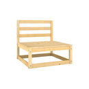 Garden Lounge Set Solid Pinewood 5 Pieces