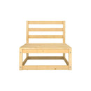 Garden Lounge Set Solid Pinewood 5 Pieces