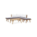 Garden Lounge Set Solid Wood Acacia