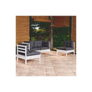 Garden Lounge Set With Cushions Solid Pinewood 4 Piece