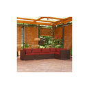 Garden Lounge Set with Cushions 5 Piece Poly Rattan Brown