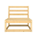 Garden Middle Sofas 3 Pcs Solid Pinewood