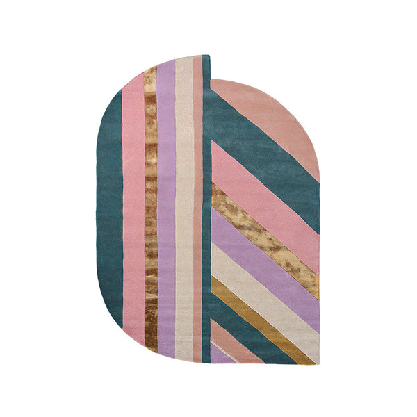 Garden Pink Oblong Rug