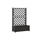Garden Planter With Trellis 100X43X142 Cm Pp Anthracite