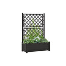 Garden Planter With Trellis 100X43X142 Cm Pp Anthracite