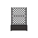 Garden Planter With Trellis 100X43X142 Cm Pp Anthracite
