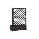 Garden Planter With Trellis 100X43X142 Cm Pp Anthracite