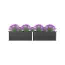Garden Raised Bed 200 X 50 X 54 Cm Wpc Grey