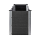 Garden Raised Bed 200 X 50 X 54 Cm Wpc Grey