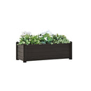 Garden Raised Bed Pp Anthracite 100X43X35 Cm