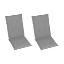 Garden Reclining Chairs 2 Pcs With Cushions Solid Acacia Wood