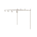 Garden Rose Arch Antique Brown 400X300X250 Cm Iron
