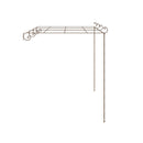 Garden Rose Arch Antique Brown 400X300X250 Cm Iron