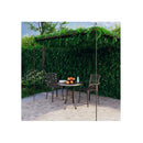 Garden Rose Arch Antique Brown 400X300X250 Cm Iron