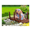 Garden Rustic Chain Bridge Wooden Decoration Landscape