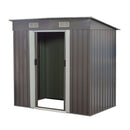 4Ft X 8Ft Garden Shed With Base Flat Grey