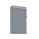 Garden Shed Grey 87X98X159 Cm Galvanised Steel