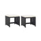 Garden Stools 2 Pcs With Cushions Poly Rattan