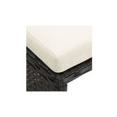 Garden Stools 4 Pcs With Cushions Poly Rattan Black
