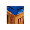 Garden Storage Box 150 X 50 X 58 Cm Solid Acacia Wood