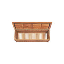 Garden Storage Box 150X50X58 Cm Solid Teak Wood