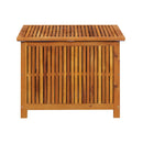 Garden Storage Box 75 X 75 X 58 Cm Solid Acacia Wood