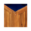 Garden Storage Box 75 X 75 X 58 Cm Solid Acacia Wood