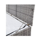 Garden Storage Box Grey 120X50X60 Cm Poly Rattan