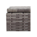 Garden Storage Box Grey 120X50X60 Cm Poly Rattan