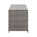 Garden Storage Box Grey 150X50X60 Cm Poly Rattan